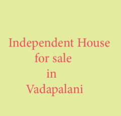 independent house for sale in vadapalani