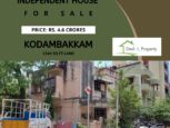 independent house sale kodambakkam chennai