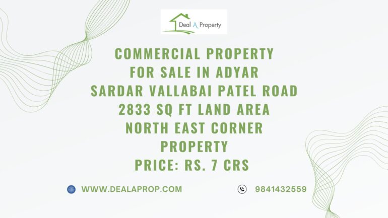 property sale adyar sardar patel road